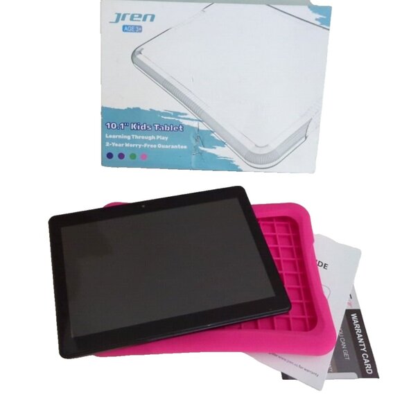 JREN Kids Tablet Pink 2GB Ram 32GB Storage Google Family Link Kids Space - Picture 1 of 3